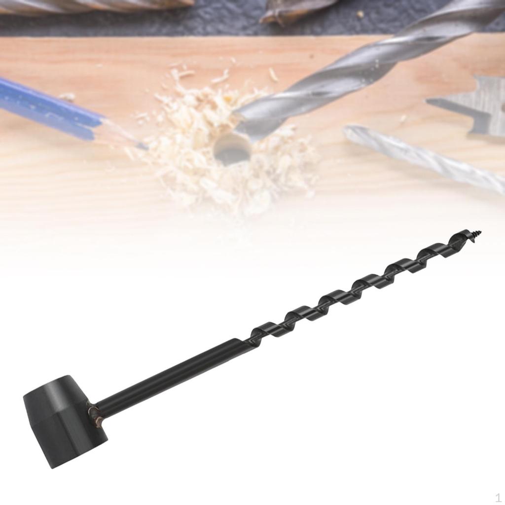 Wood Auger Survival Tools, Heavy Duty Bushcraft Woodworking Spiral Hole Hand Drill for Backpacking