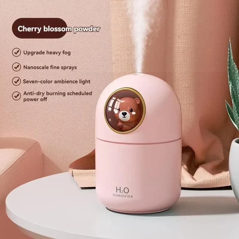 

Новый USB Домашний Увлажнитель Мини Настольный Спальня Маленький Распылитель Воздуха Водный Восстановитель Диффузор розовый