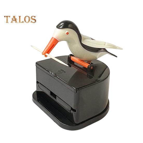 

Диспенсер для зубочисток Bird, держатель для зубочисток Woodpecker, портативный, для домашнего офиса, ресторана, рабочего стола, автоматический органайзер для зубочисток, контейнер D