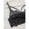 Sexy Lingerie Woman Lace Transparent Underwear Fairy Brief Sets Delicate Bra Kit Push Up Breves Sets Thin Erotic Bras