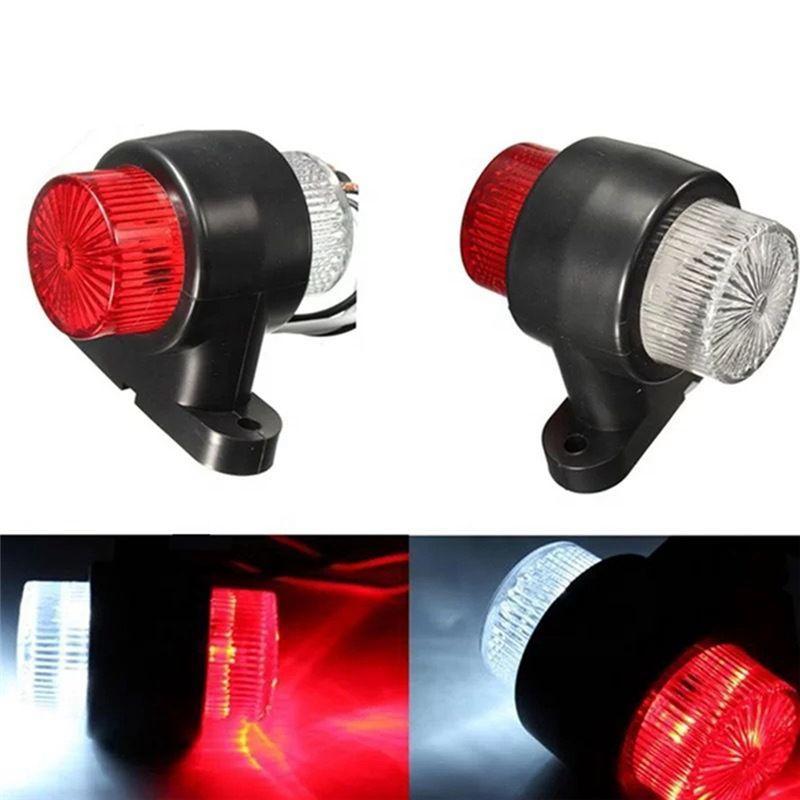 A03E-Truck 24V Side Marker Lights 12V Trailer Outline Lamp Clearance Lights Tail Light Assembly For Volvo Scania Replacement 2PC