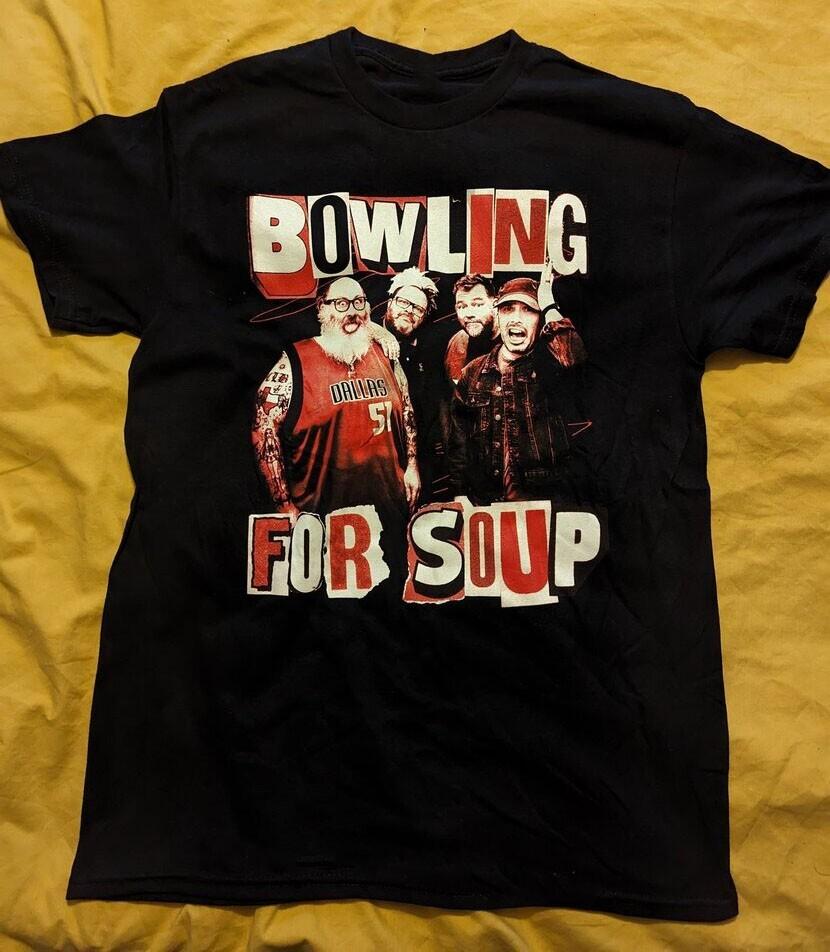 

Bowling For Soup Band Members Black Full Size Unisex T-Shirt XXL