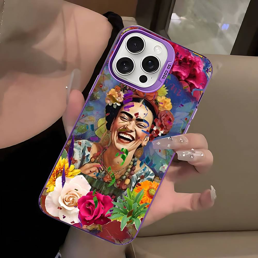 Fashion F-Frida K-KahlosS For IPhone 17 16 15 14 13 12 11 Pro Max Plus Colorful Shockproof Back Phone Case
