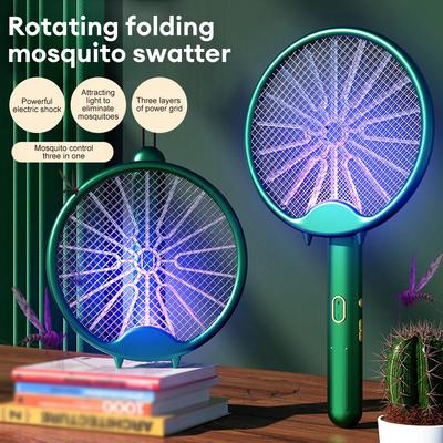 Home Electric Mosquito Swatter with Retractable Folding and Automatic Mosquito Trap, Wall Mounted Silent Mosquito Killer Lamp