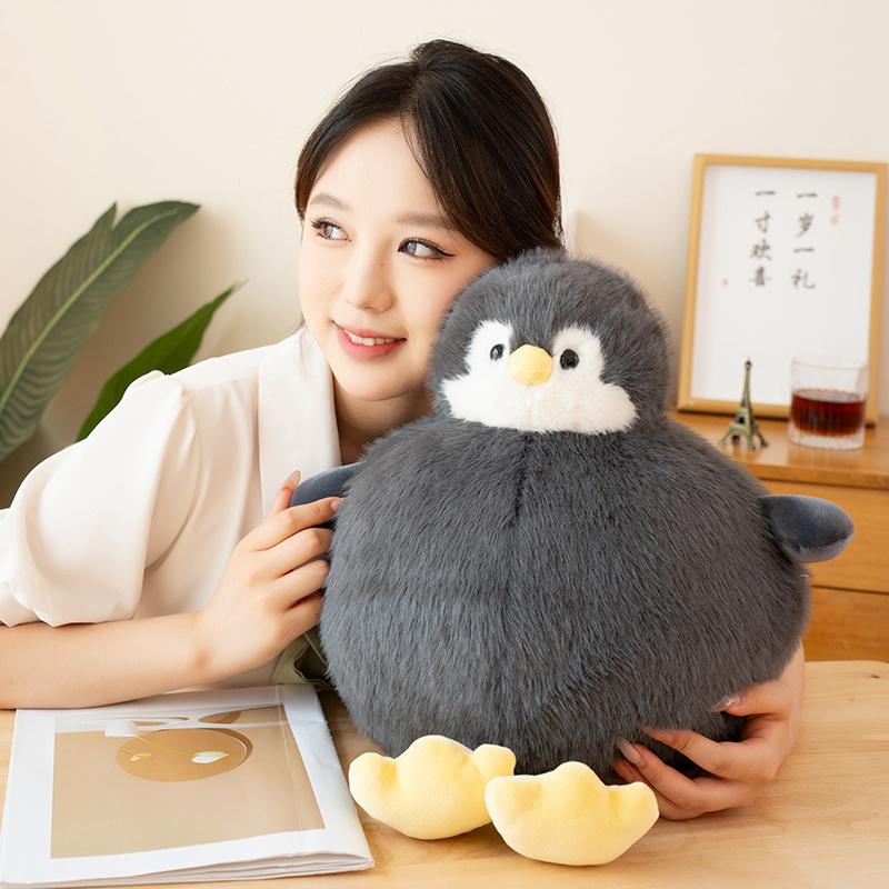 Lief Pinguïn Pluche Kussen Kawaii Dikke Pinguïn Knuffel Zacht Bank Rugkussen Verjaardagscadeau