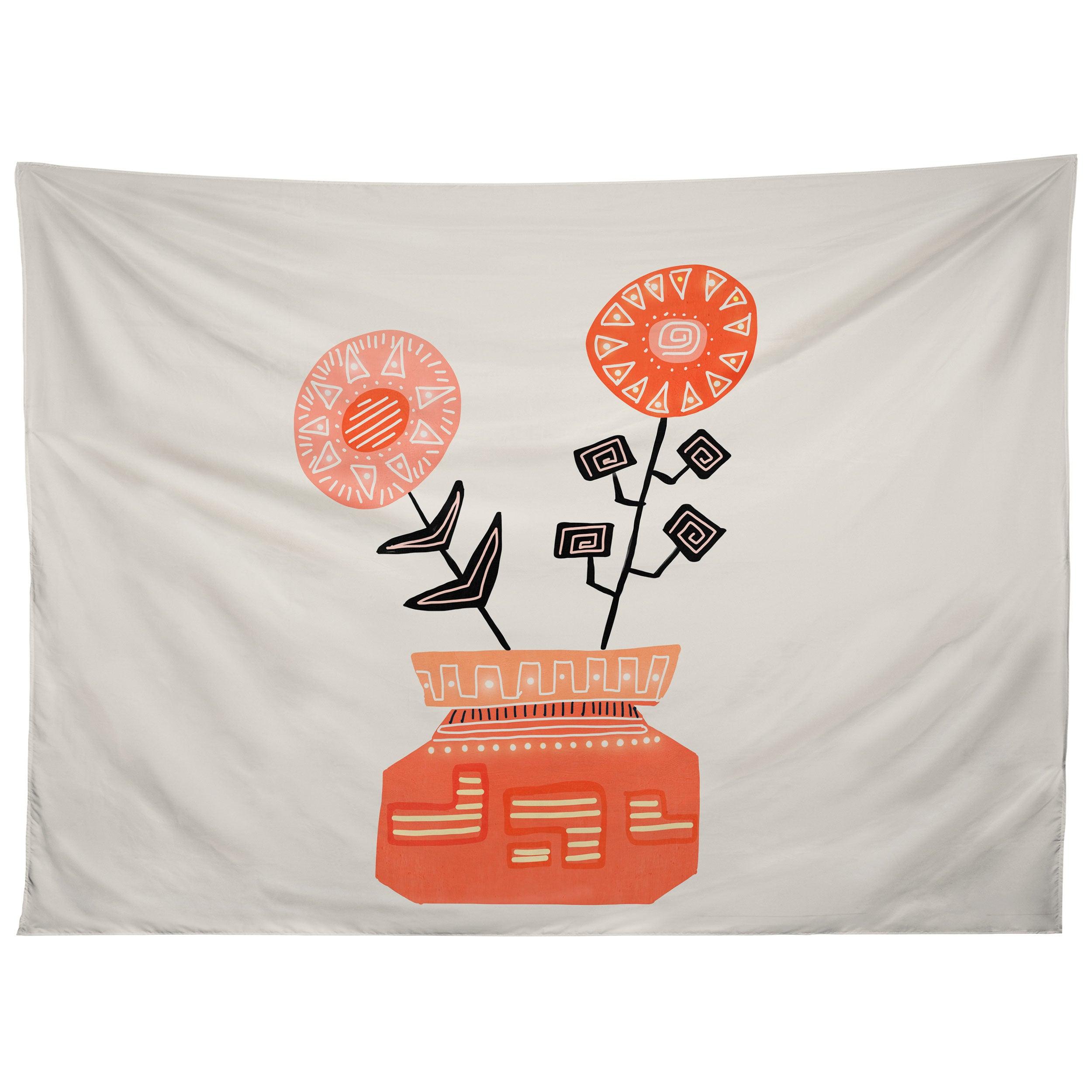 FLORAL VIBES V tapestry 75x100