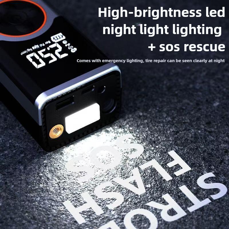 100W Portable Car Wireless Air Pump Portable Car Mini Multi-function Tire Pump Automatic High Pressure Air Pump Fast Charge