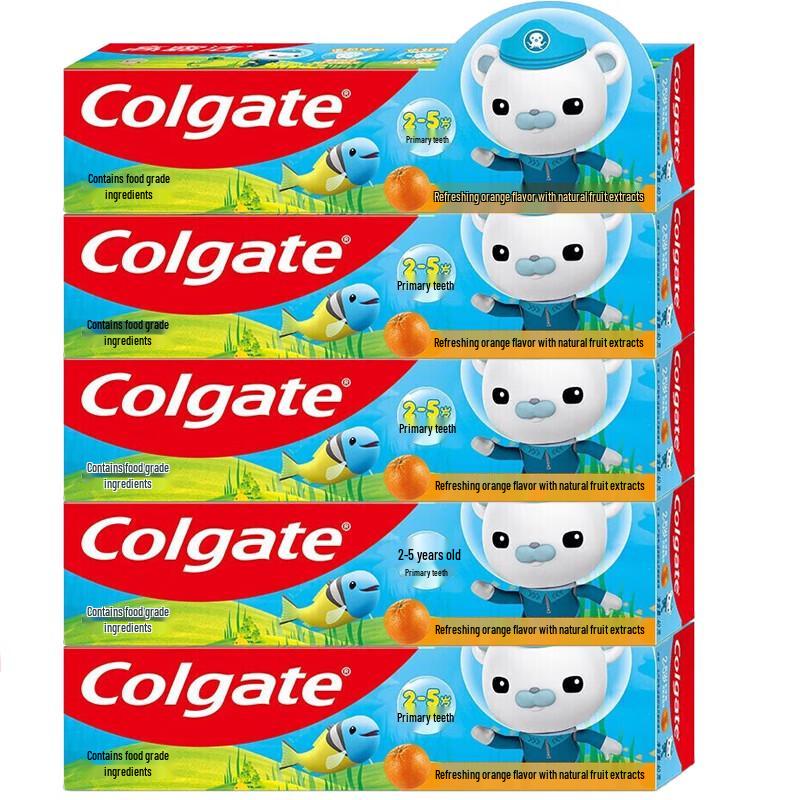 Colgate Kids Orange Toothpaste 5-Pack (2-5 Years)