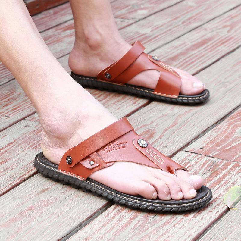 Summer Clip Toe Flip Flops Mens Sandals Male Shoes Fashion Flat Non-slip Slide Slippers Casual Beach Holiday Sport Zapatillas
