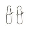 MUQZI Sports Accessory 100Pcs Stainless Steel Snap Hooks Fishing Barrel Swivel Safety Lure Connector