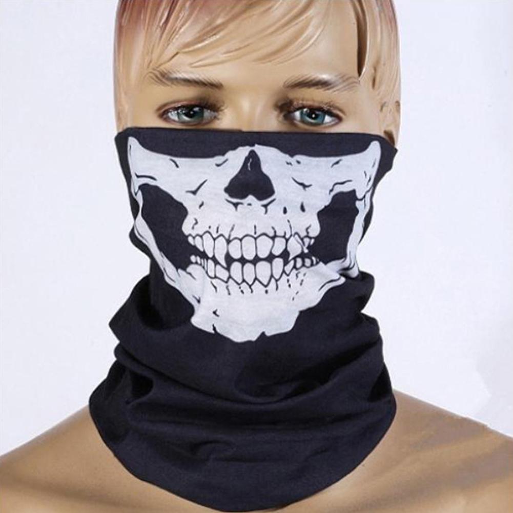 Halloween Props Mask Multi-function Seamless Headscarf Outdoor Sports Riding Mask Horror Skull Collar