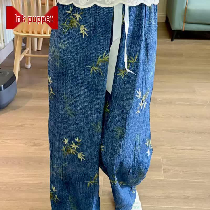 Mo ou Women s Elegant Summer Cropped Wide-Leg Pants XL