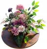 Large Wreath Arrangement Grave Cemetery Artificial Flowers With Base