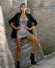 Sequined V-Neck Backless Sling Dress - 2025 Nightclub Hot Sale