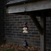 Hand Painted Spooky Hanging Bell Weather Resistant Resin Craft Ornament  Homeowners