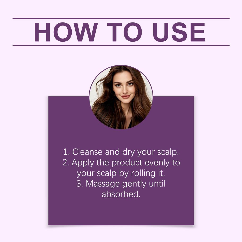 Hair Cycle Roller Hair Roller Serum Hair Care Serum  Scalp Nourishing Serum Promotes Scalp Circulation,30ml