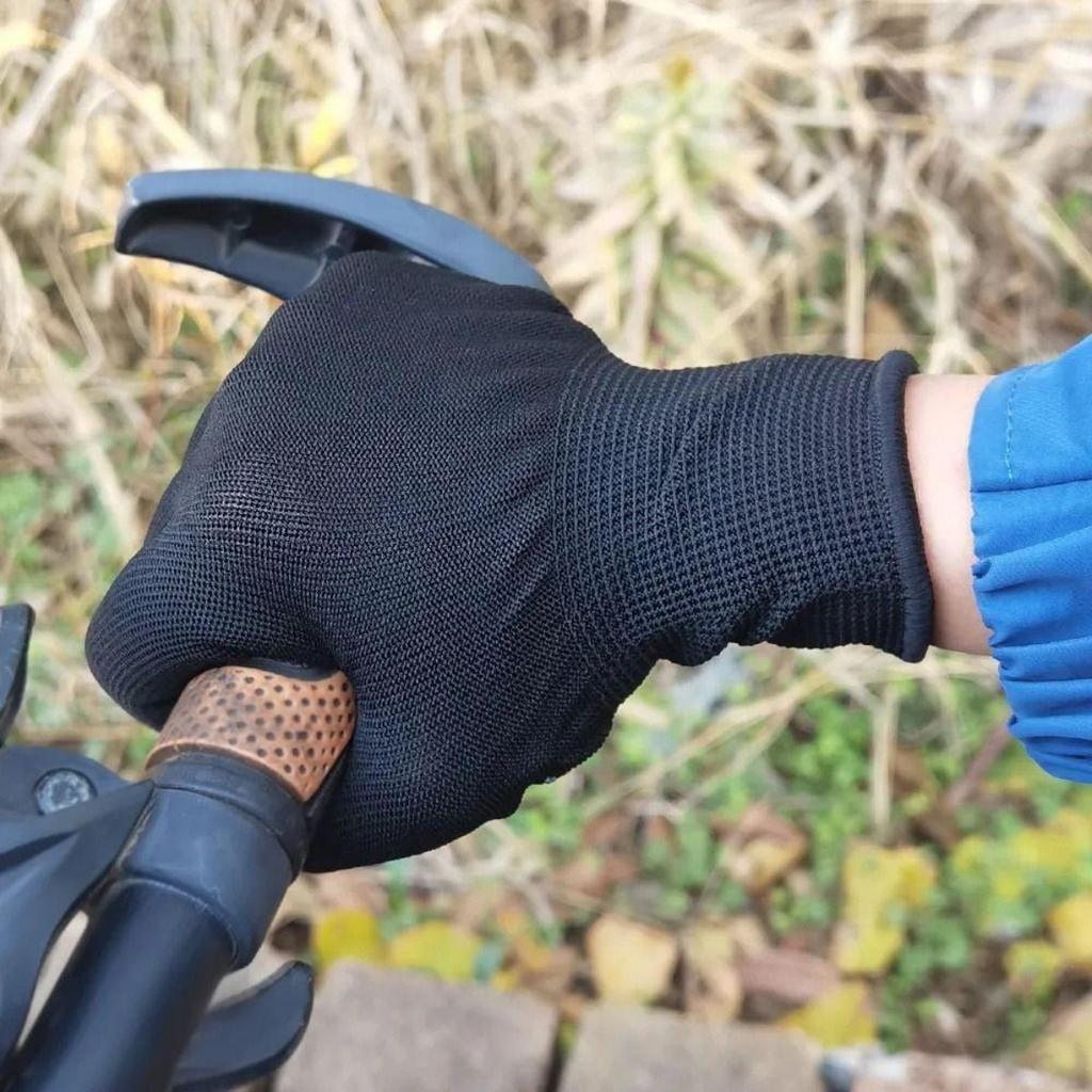 5 par sikkerhetsarbeidshansker, nylon, sykkelhansker, universelle, arbeid, vernehansker, bygningsarbeiderhansker, unisex