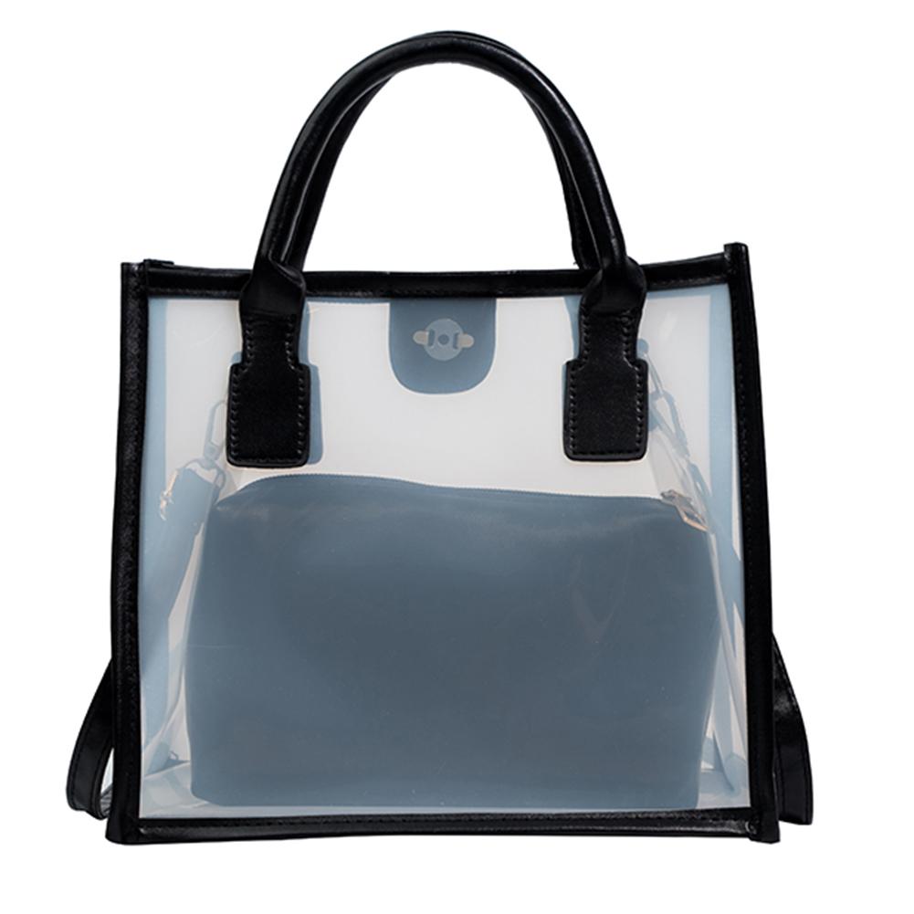Cheap PVC Clear Shoulder Bags PU Candy Tote Women Crossbody Handbag
