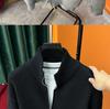Men's Slim Fit Stand Collar Zipper Cardigan – Versatile Knit Sweater for Autumn and Winter