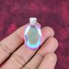Pink Mystic Topaz 925 Solid Sterling Silver Pendant, Handmade Gemstone Pendant Jewelry, Gifts For Wife Brand New Pendant