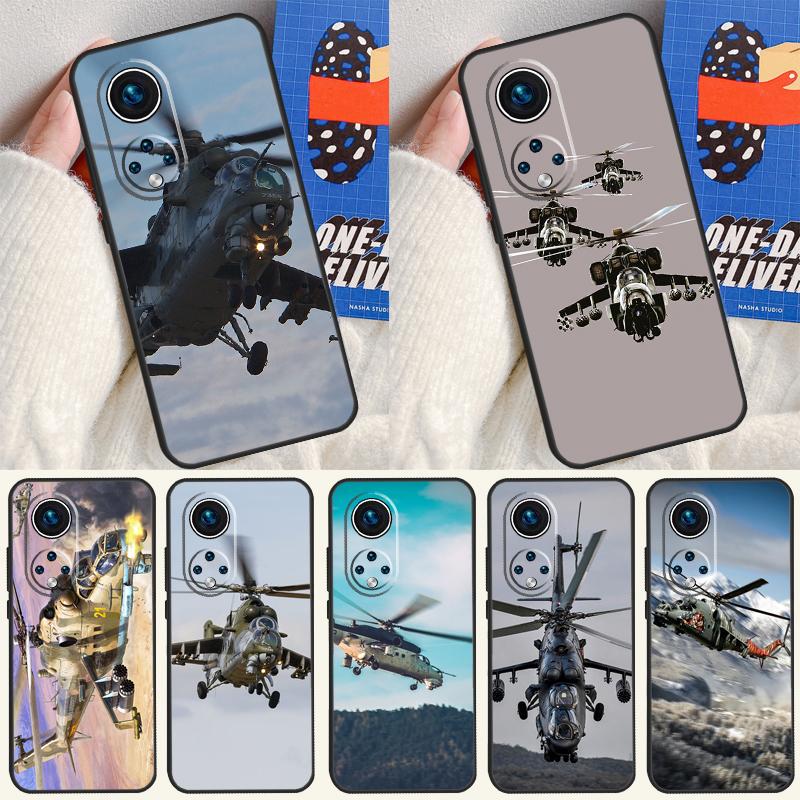 Mil Mi 24 Hind Helicopter Case For Honor X9a X8a X8b X9b X9c X8 X9 50 70 90 Lite Honor 200 Lite Magic 7 5 6 Pro Cover