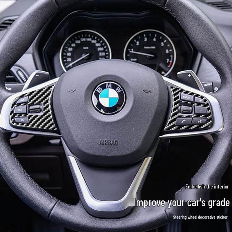 BMW X1/X2 (2016-2022) F48 Lenkradtasten Carbonfaser Dekor Aufkleber