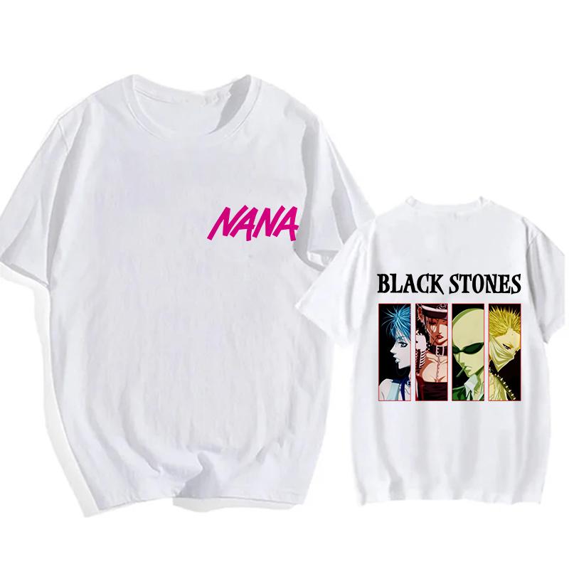 Pánské Dámské Vtipné Tričko Nana Osaki Goth Manga Tričko Black Stones Grafické Topy Móda Hip Hop Y2k Tričko Streetwear Oblečení