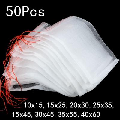 50 τεμ Επαναχρησιμοποιήσιμες Τσάντες Προστασίας Φυτών Κήπου για Σταφύλια Δέντρα Έντομα Κουνούπια Σφάλματα Καλύμματα Φυτών Τσάντα Διχτυωτή Τσάντα Διχτυωτή Τσάντα για Λουλούδια