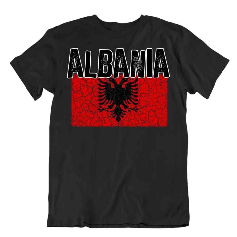 Flag T Shirt Albania Fashion Country BEST Souvenir Gift Tee Pride Logo