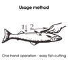 MUQZI Sports Accessory Sharp Fish Cleaning Peeler One-handed Operation Compact Convenient Carrying