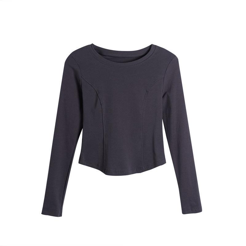 2025 Women's Slim Fit Long-Sleeve Top: Hot Girl Style for Spring/Autumn