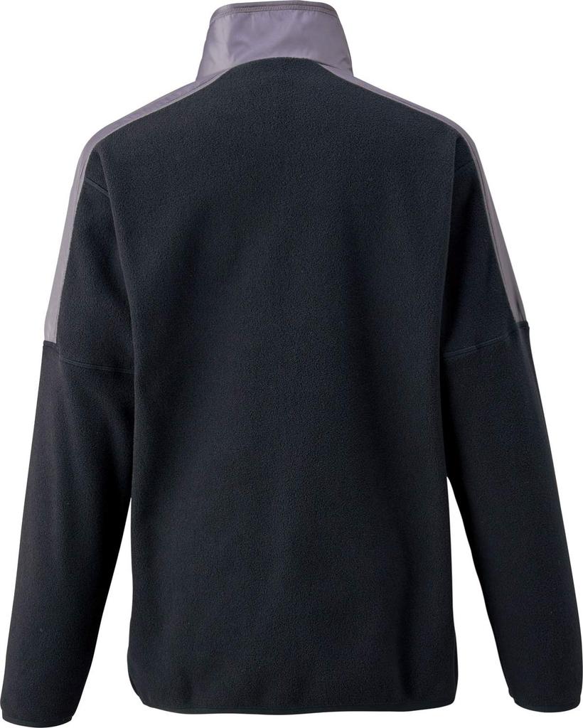 ZETT Baseball Pro Status Fleece Cold Size BOF824 Half-Zip Hoodie, Weather, Black, L,