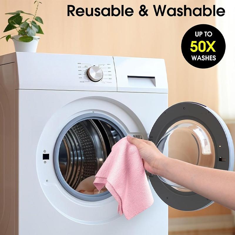 1000cm Microfiber Cleaning Towel Roll, Extra Large Reusable Hand-Tear Dust Rags for Car Washing, Home and Kitchen Cleaning