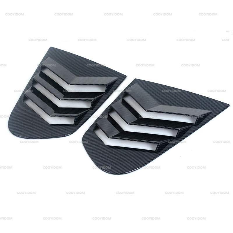 For VW Scirocco 2009 -2018 Rear Door Side Window Louver Scoop Cover Vent Carbon Surface Style Spoiler Decorative Accessories