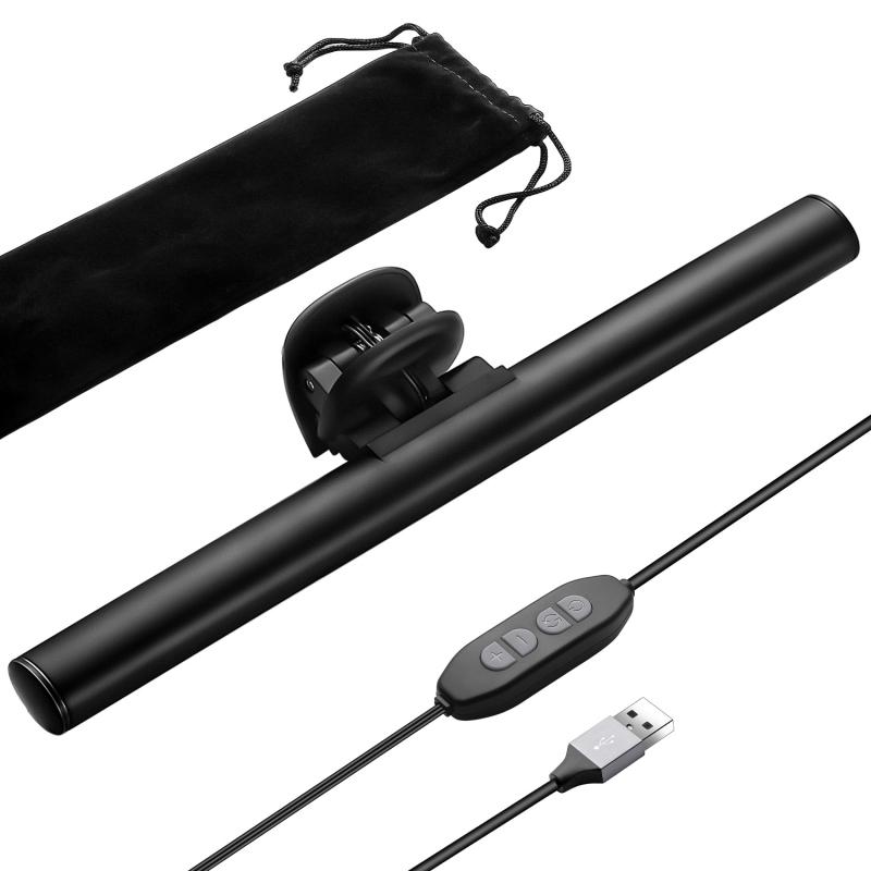 Computer Monitor Light Bar Remote Control Multiple Screen Lamp USB Powered, E-Reading LED Hanging Light for Office/Home