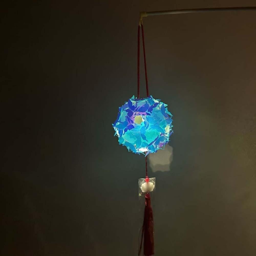 Luminous Butterfly Ball Lamp Glowing Handheld Light Holographic Lantern Family Activity Style 5