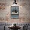 Metal Wall Art Vintage Black Cat Interior Picture for Bedroom