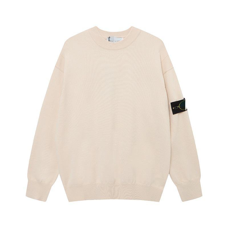 Crossstone Unisex Klassischer Frottee Rundhals Pullover - Langarm für Herbst/Winter