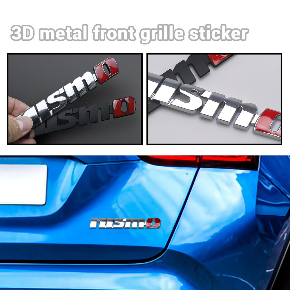 Car Front Rear Tail Trunk Bumper Nismo Emblem Stickers For Nissan Nismo X-trail GTR Qashqai Note Juke Sentra Patrol Navara Micra