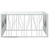 VidaXL Coffee Table 100x100x50 Cm Stainless Steel and Glass 350065