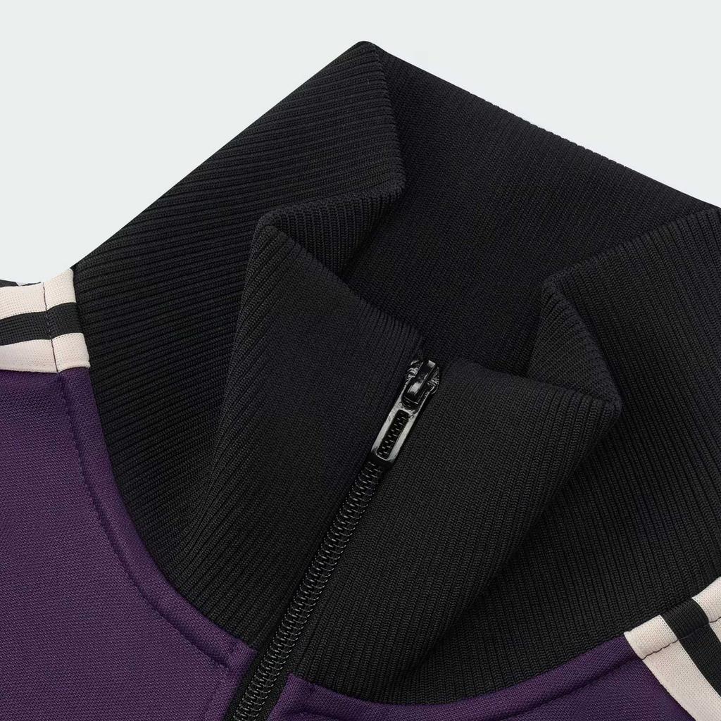 adidas 3-Stripes Tracktop Comfortable Fashion Versatile Solid Color Jacket Men Jacket Legendary-Purple KT0839