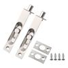 2 Pack 4 Inch Door Flush Bolt Stainless Steel Security Door Guard Concealed Bolt Lever Action Latch With Screws