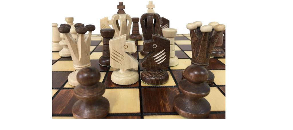 Wegiel Wooden Chess Set Chess Board Set ROYAL 30 Chess Board Poland Genuine Product (Royal 30)