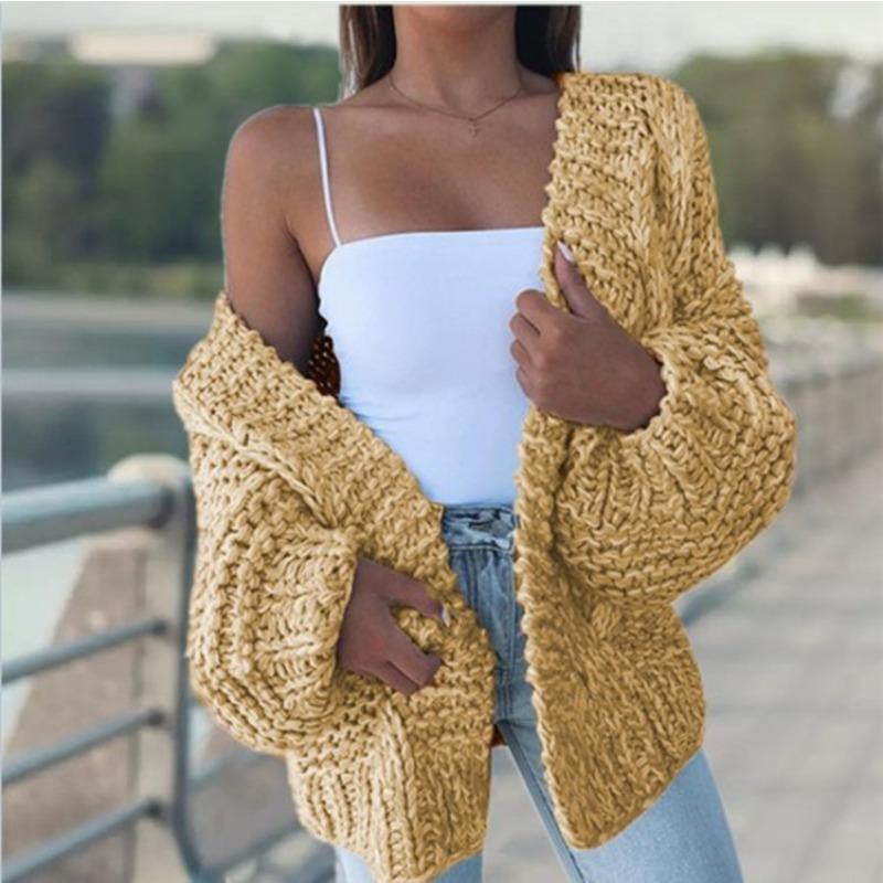 Suéter de Punto para Mujer de Manga Larga Holgado con Mangas Murciélago Ropa Exterior Casual