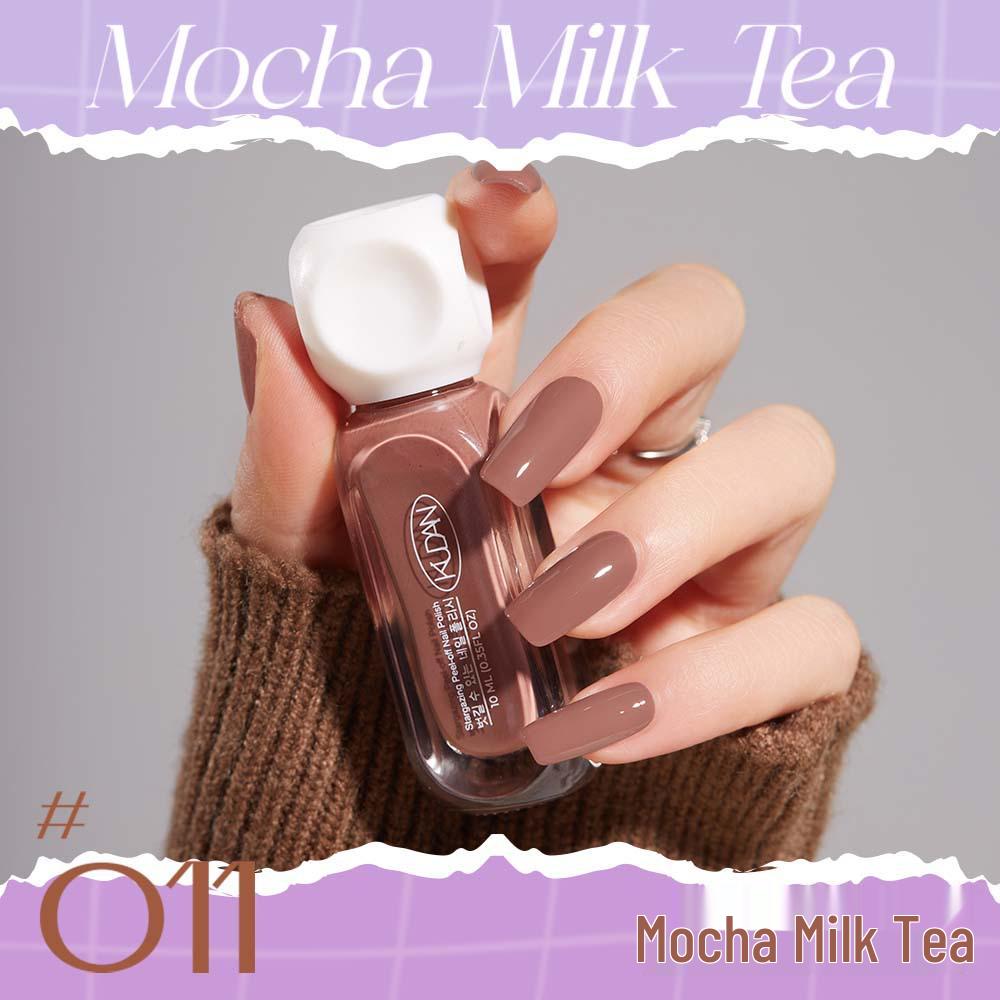 Cool Dan Peelable Quick-Dry Water-Based Nail Polish, Light Fragrance, New 10ml. Available in 41 Colors.