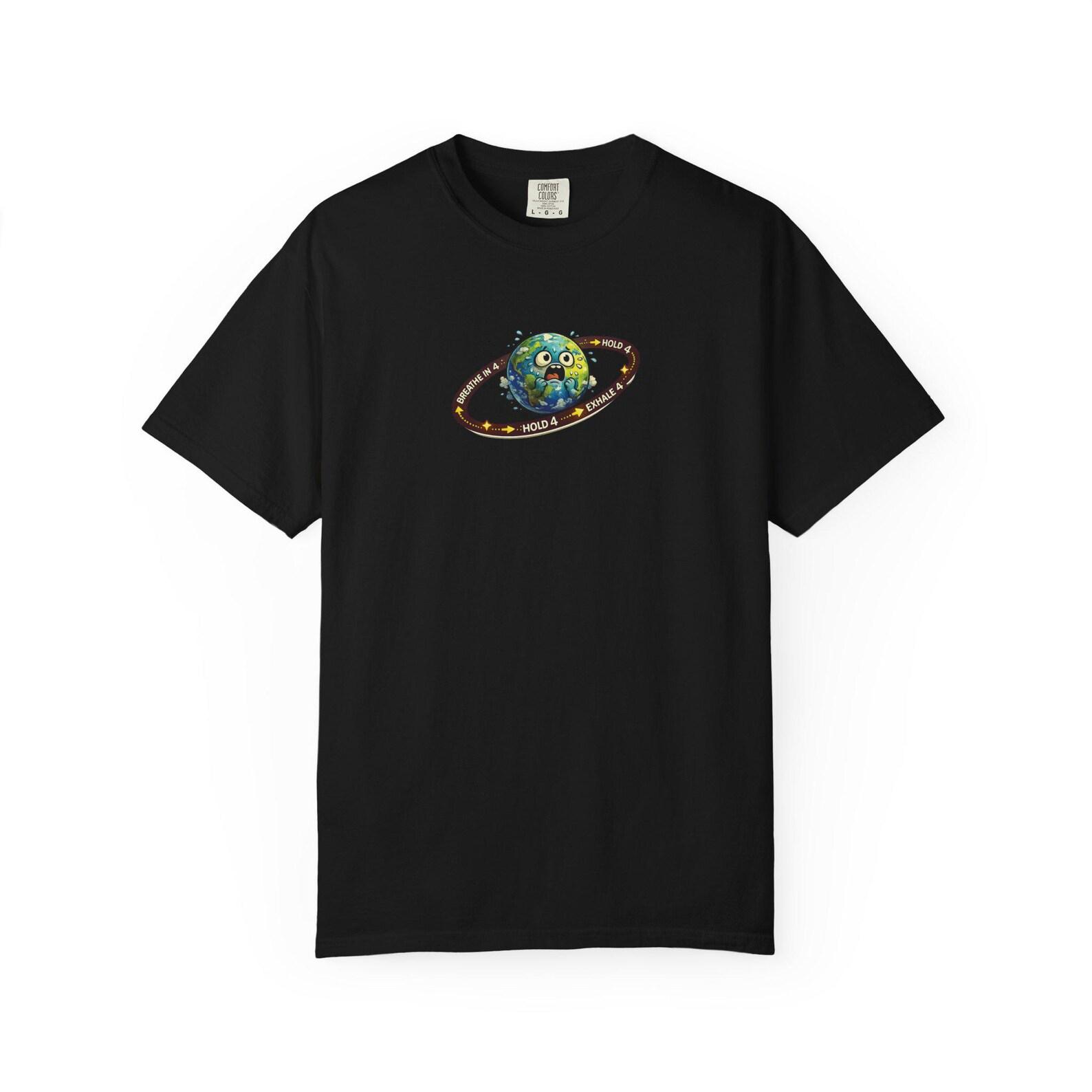 Earth Is Panic Attack Anxiety T-shirt | Mental Health Statement Tee M