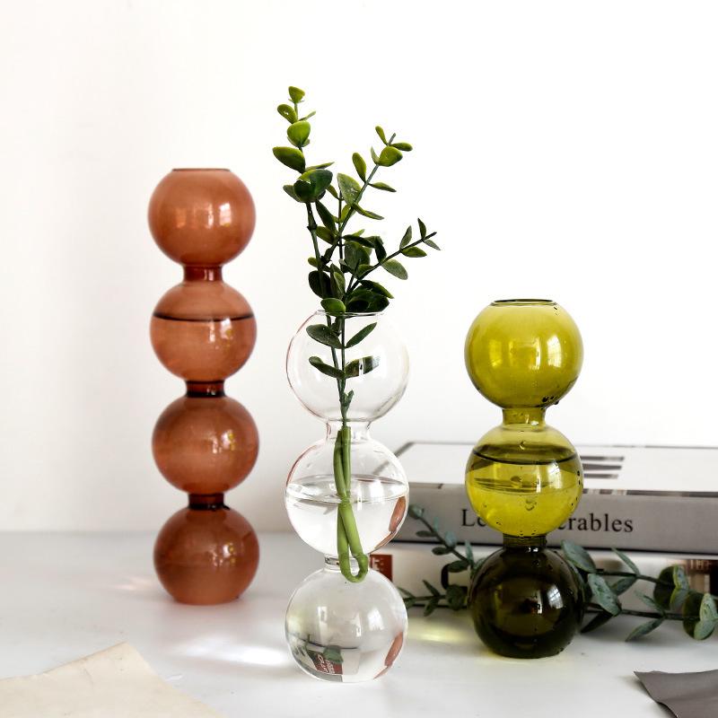 Weixun Korean Bubble Glass Vase - Spherical Hydroponic Flower Decoration Prop