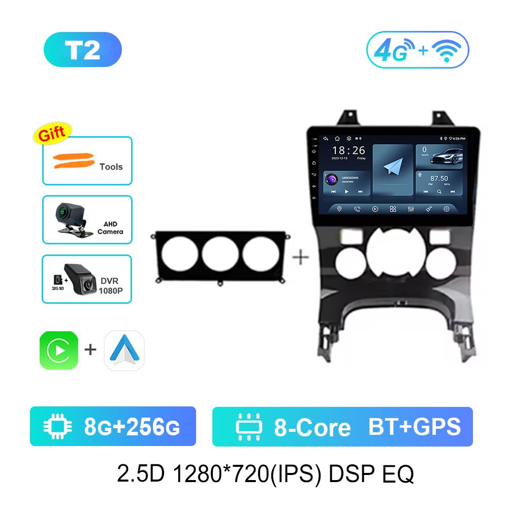 9'' for Peugeot 3008 AT MT 2009 - 2015 Carplay WiFi Android System Split Screen Car Video Multimedia Player GPS BT Auto Tools