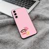 Cute P-Paul -F-Frank design Black Soft Silicone Phone Case for Samsung Galaxy A73, A71, A72, A70, A53, A52, A51