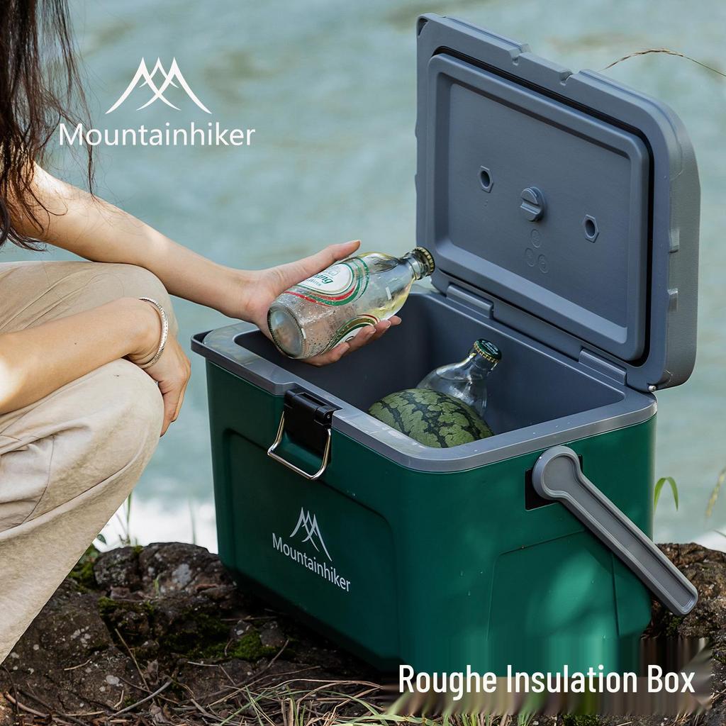 Bärbar isolerad campingkyl och kylbox